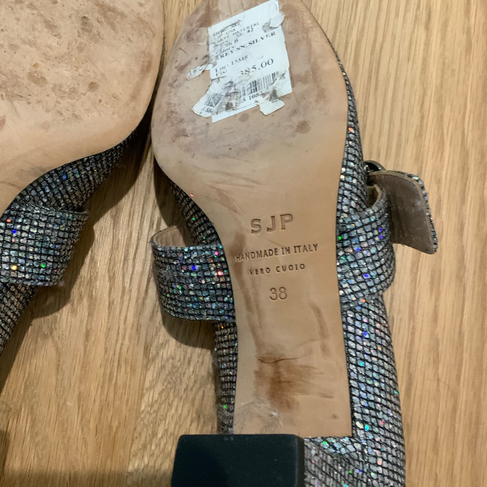 SJP by Sarah Jessica Parker Silver Heels - Picture 13 of 14